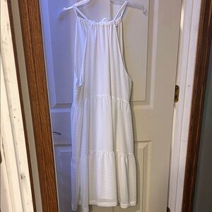 White Flowy Dress